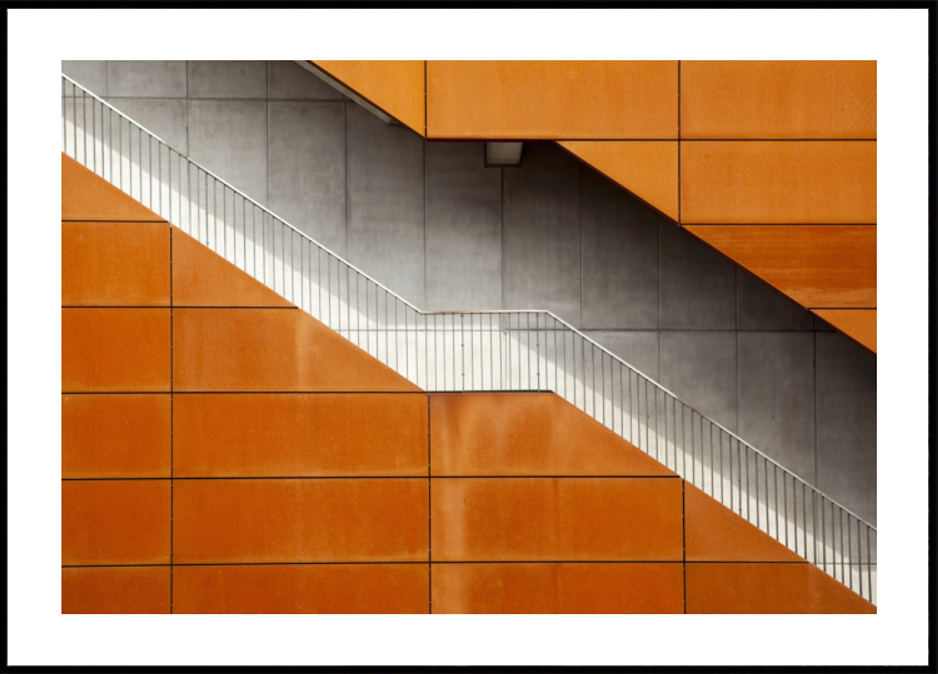 Orange Diagonal Staircase
