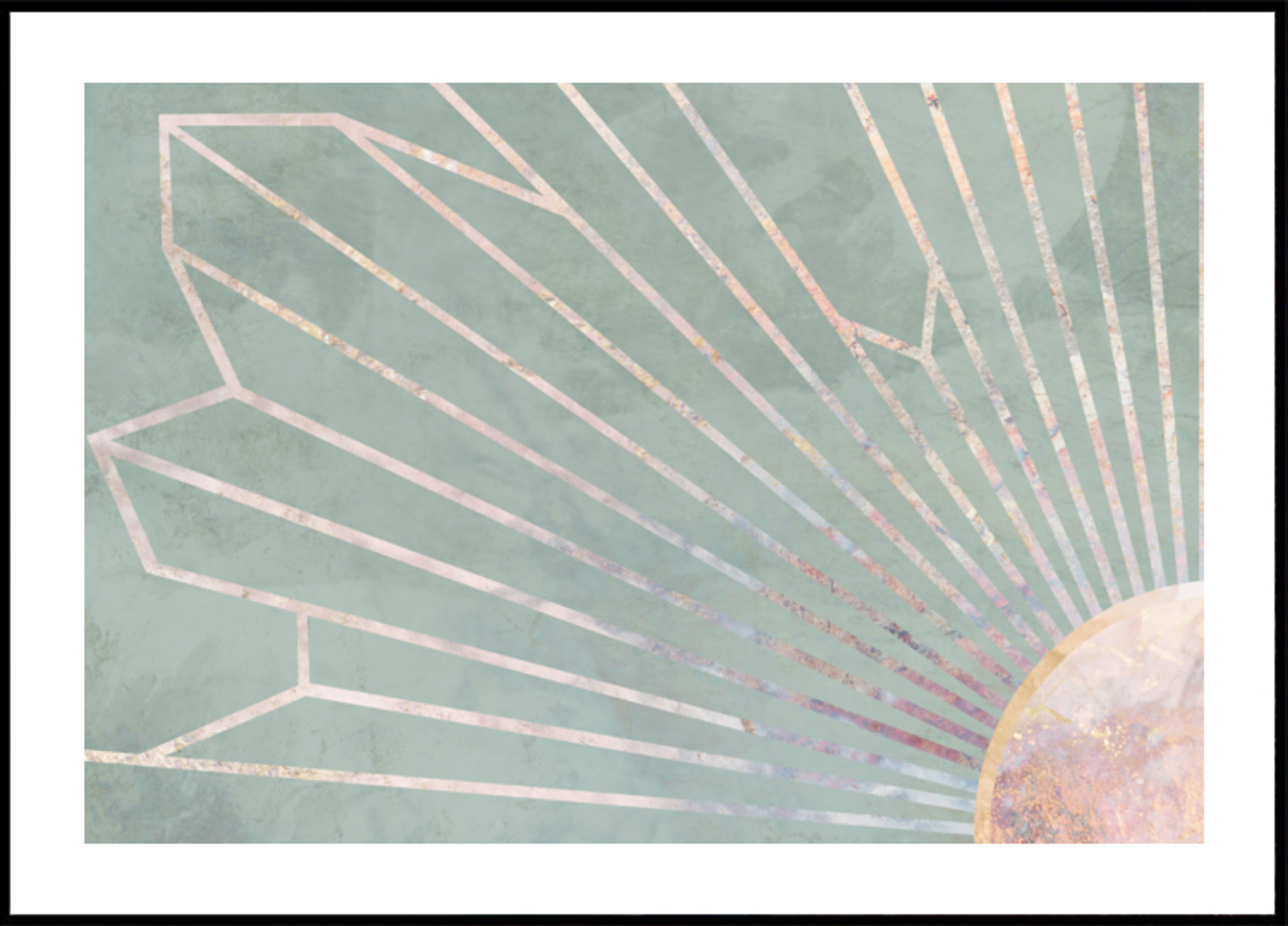 Elegant Geometric Sunburst