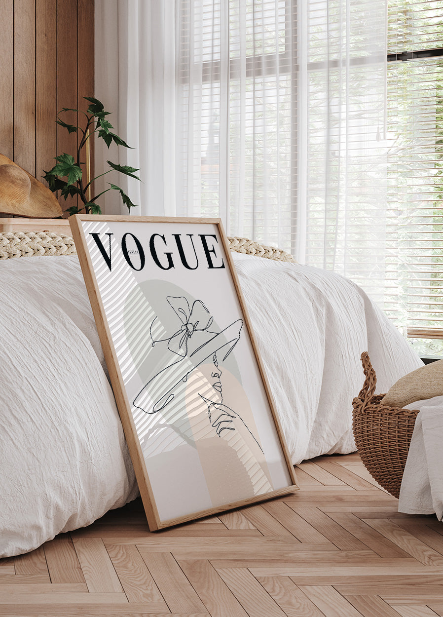 Vogue Line Art Poster