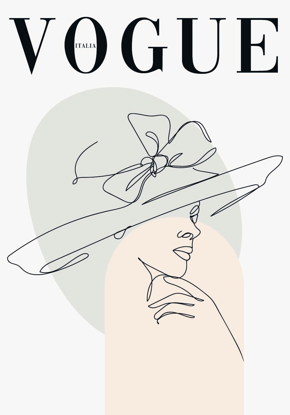 Vogue Line Art Poster